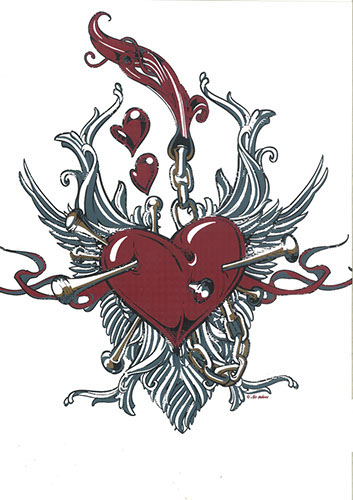 TRANSFER NAILED HEART