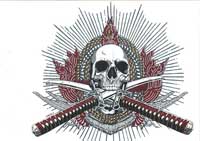 TRANSFER SKULL WITH CROSSED SWORDS