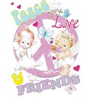 TRANSFER PEACE LOVE FRIENDS