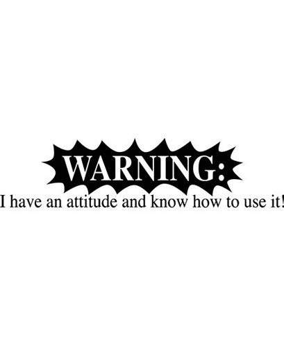 TRANSFER WARNING: ATTITUDE-(BLK)