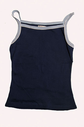 TOP DONNA SPALLINE BICOL.BLU CH-CELE