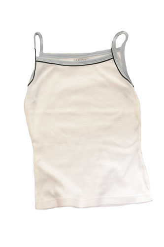 TOP DONNA SPALLINE BICOL.BIANC-CELES