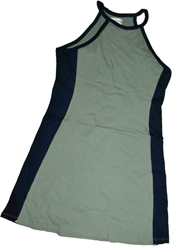 Vestito Jersey Olive/Blue Navy TG.S
