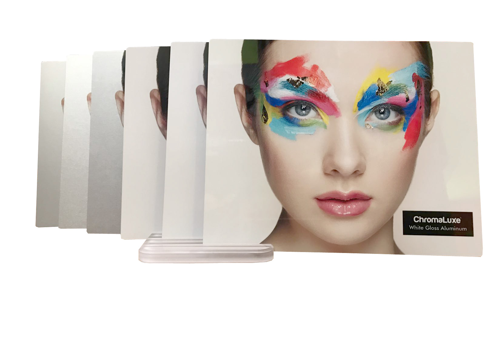 Kit 6 finiture alluminio Chromaluxe (stampati)
