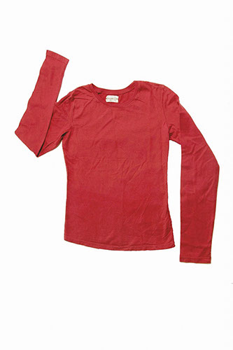 MAGLIA DONNA MANICA LUNGA BORDEAUX MEDIUM
