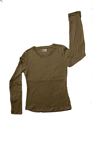 MAGLIA DONNA MANICA LUNGA OLIVA MEDIUM
