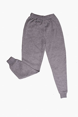 PANTALONE FELPA BABY GRIGIO MELANGE