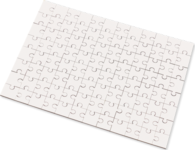 Puzzle in HDF Bi Lucido - 96 pz. Ret. 173 x 248 mm