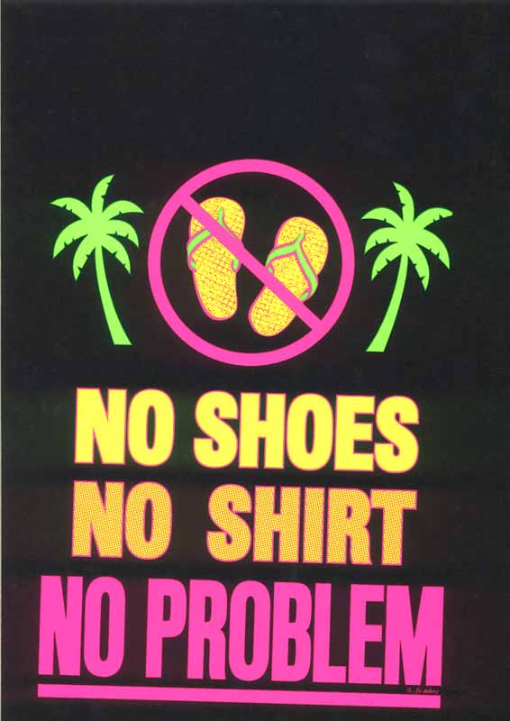 TRANSFER NO SHOES, NO SHIRT, NO PROBLEM ADULT