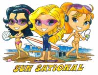 TRANSFER SUN SATIONAL BEACH GIRLS