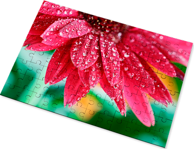 Puzzle in HDF Bianco Lucido - 25 pz. Quadrato