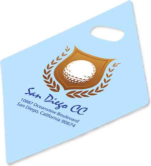 Etichetta Bagaglio Golf Doppia Faccia Diamante