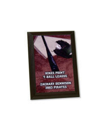 Targa In Legno Bordo Nero Stondato