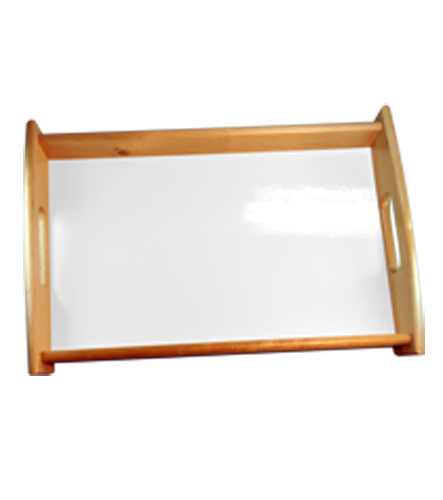 Vassoio legno naturale con inserto 203,2x330,2 mm