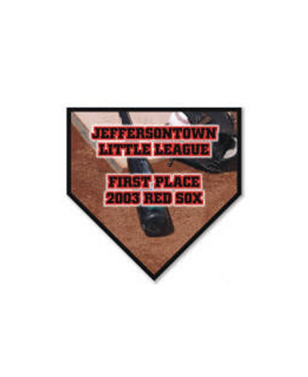 Small Homeplate Plaque 152,4x152,4 mm