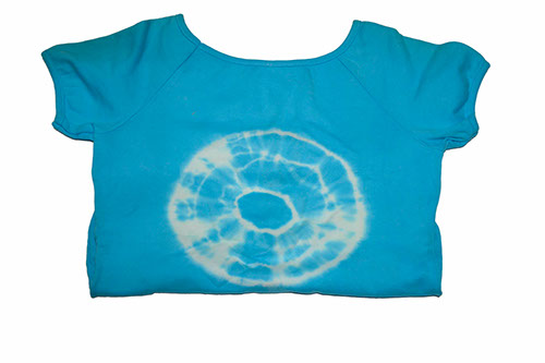 MAGLIA DONNA TONDO TIE DYE BLU L
