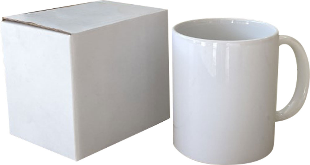 Tazza sublimatica 11 OZ con scatola bianca