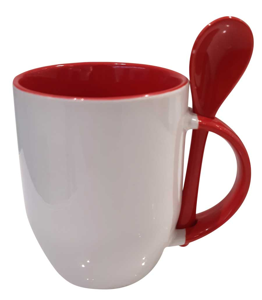 Tazza in ceramica con cucchiaino 11 OZ