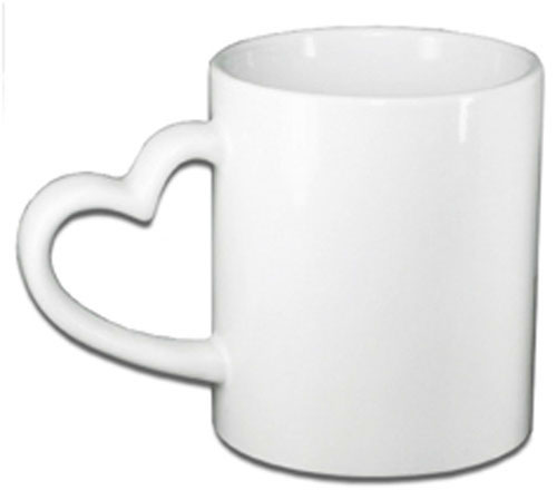 Tazza ceramica con manico cuore 11 OZ