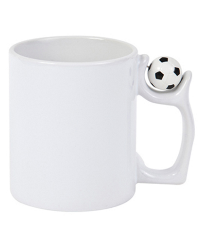 Tazza in ceramica 11 OZ con sfera calcio