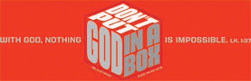 TRANSFER DON'T PUT GOD IN A BOX