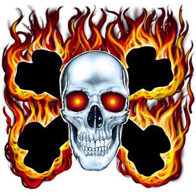 TRANSFER SKULL & CROSSBONES