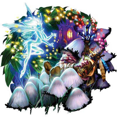 TRANSFER MUSHROOM GARDEN FAIRY I