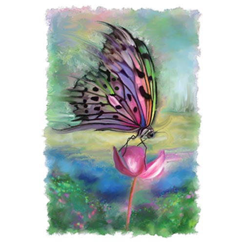 TRANSFER SHIMMER BUTTERFLY PERCH