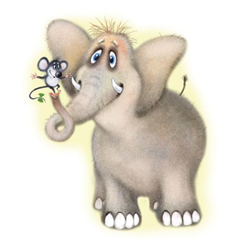 TRANSFER FUZZY ELEFANT & MOUSE