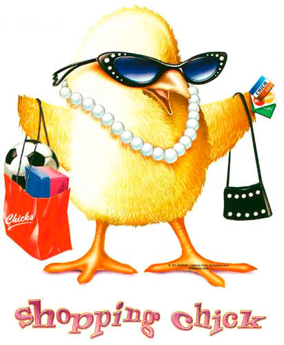 TRANSFER SHOPPING CHICK 9,5*10,5