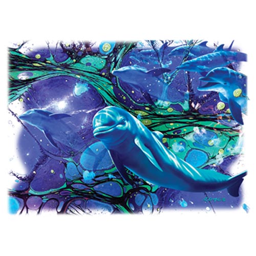 TRANSFER PSYCHEDELIC DOLPHIN