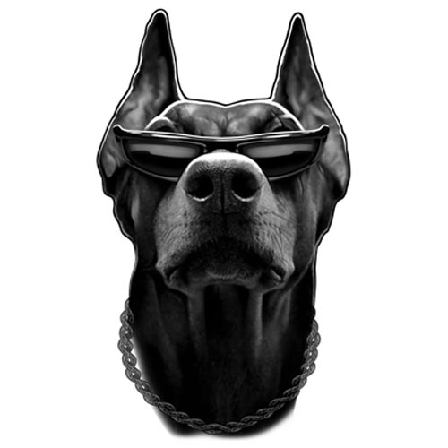 TRANSFER DOBERMAN (DARKS ONLY)