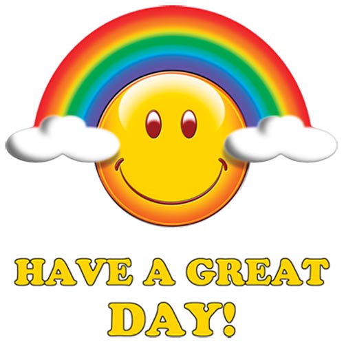 TRANSFER SMILEY FACE GREAT DAY