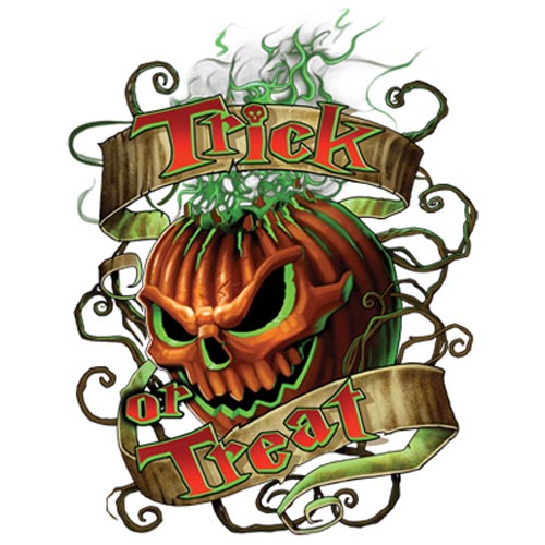 TRANSFER FLAMING PUMPKIN