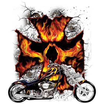 TRANSFER BIKE FLAMES