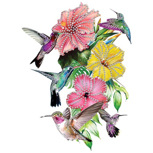 TRANSFER HUMMINGBIRDS RHINESTONES..