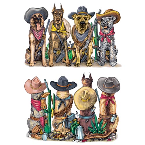 TRANSFER COWBOY DOGS