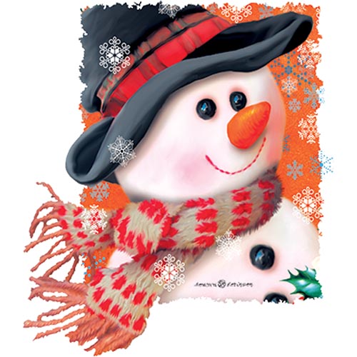 TRANSFER SNOWMAN SCARF