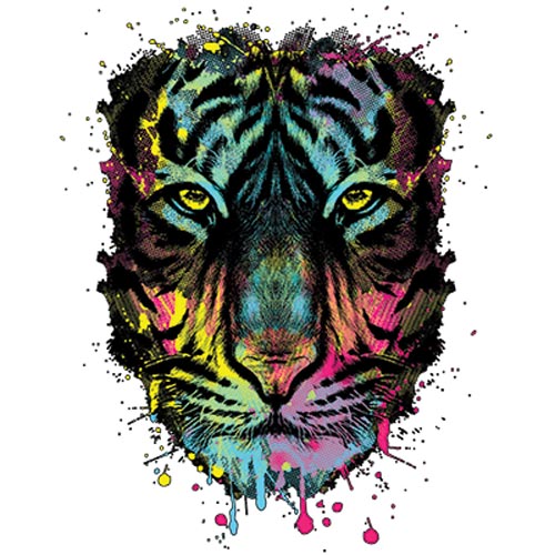 TRANSFER DRIPPING TIGER