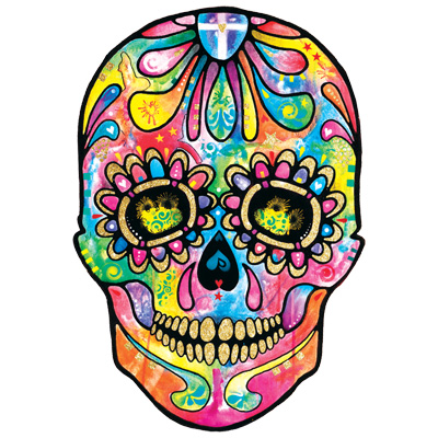 TRANSFER SUGAR SKULL - DAY OF THE DEAD
