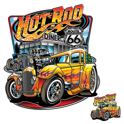 TRANSFER HOT ROD DINER