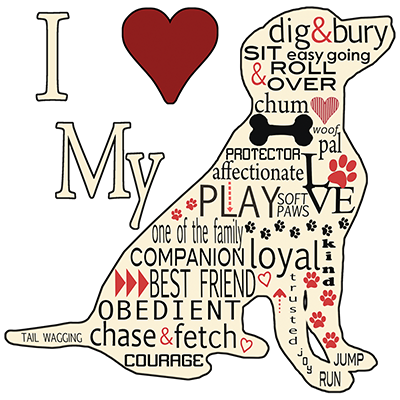 TRANSFER I LOVE MY DOG