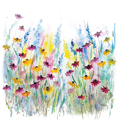 TRANSFER YELLOW AND PINK MEADOW 2