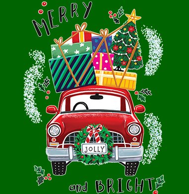 TRANSFER MERRY AND BRIGHT CAR