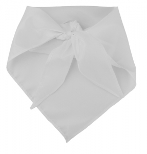 "Plus" foulard triangolare bianco