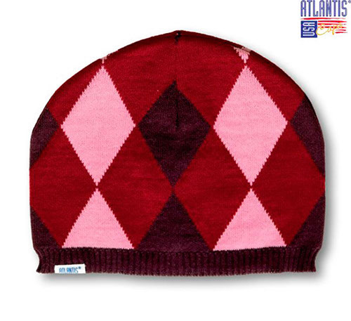 CUFFIA ARGYLE CON ROMBI TONO SU TONO