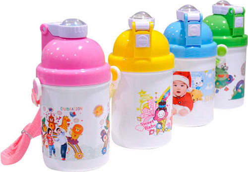 Borraccia acqua per bimbi con tappo sfera 400 ml