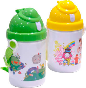 Borraccia polimero x bimbi 400 ml tappo tondo