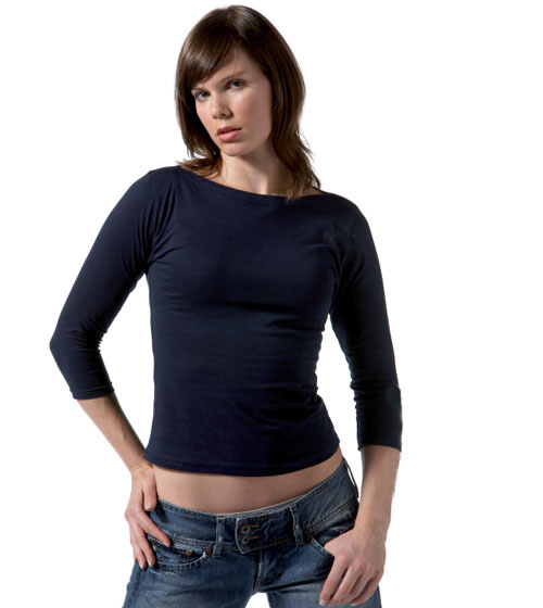 FITTED SLASH NECK