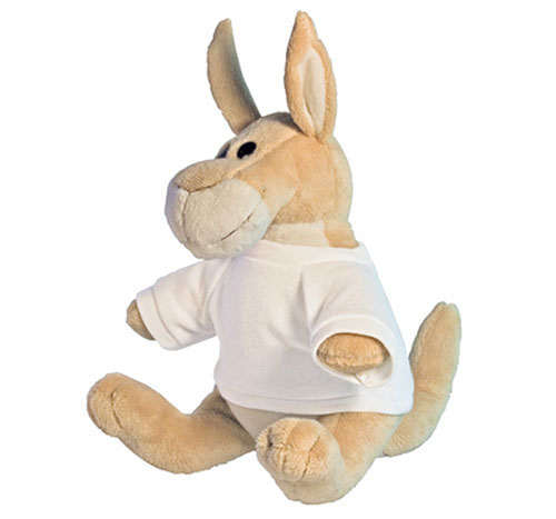 Peluche canguro con t-shirt personalizzabile 20cm